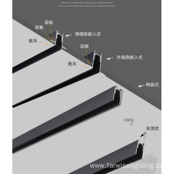 DC48V Magnet Led Track Light For Hotel Showroom